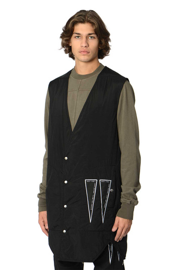 DRKSHDW Woven Padded Vest Black . Men . S