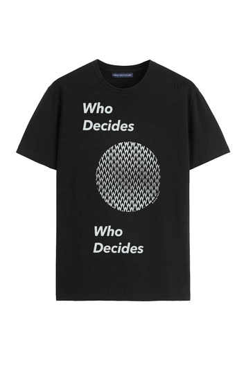 WRONG WEATHER Capsule Collection Who Decides T-shirt Black
