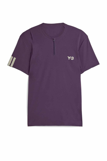 Y-3 Tennis Freelift Zip T-shirt Aurora Plum . Men . M