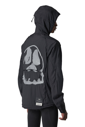 Y-3 Laufjacke mit Totenkopf-Motiv