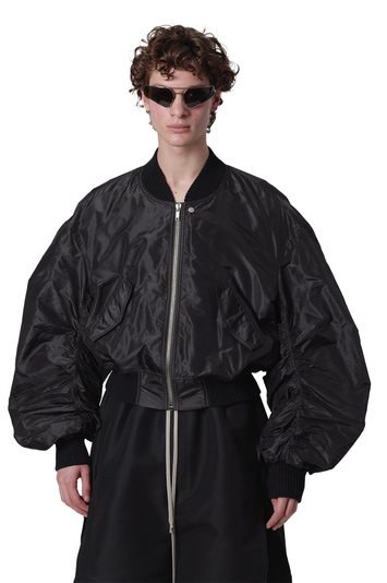 RICK OWENS Temple Secchia Flight Bomber Jacket 黑色外套