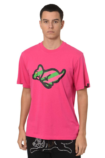 ICECREAM Running Puppy T-shirt Pink