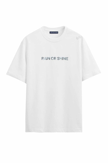 WRONG WEATHER Rain Or Shine T-shirt White/Blue