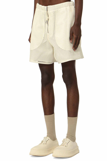 JIL SANDER Net Shorts Cream