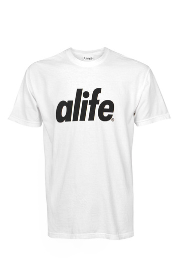 ALIFE White Logo Tee . Men . S