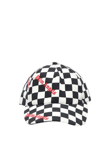 PALM ANGELS Damier Baseball Checkered Cap