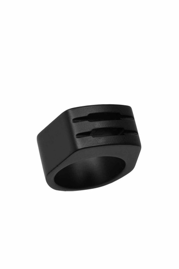 RICK OWENS Grill Ring Black