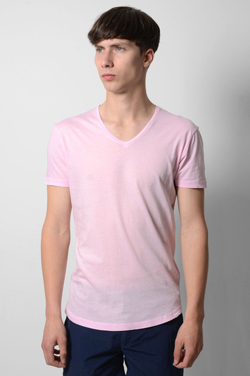 Bobby V-Neck Pink T-Shirt