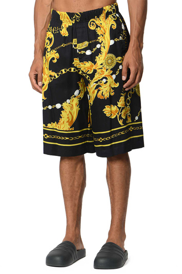 VERSACE JEANS COUTURE Chain Couture Viscose Shorts . Men . 46