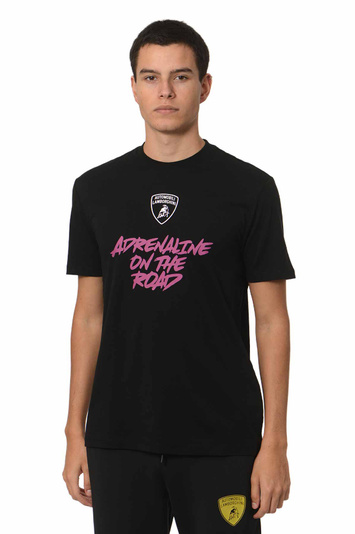 AUTOMOBILI LAMBORGHINI Adrenalin-T-Shirt Schwarz