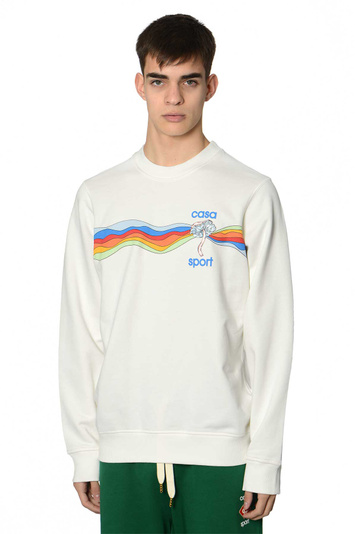 CASABLANCA Mind Vibrations Sweatshirt Off White . Men . L