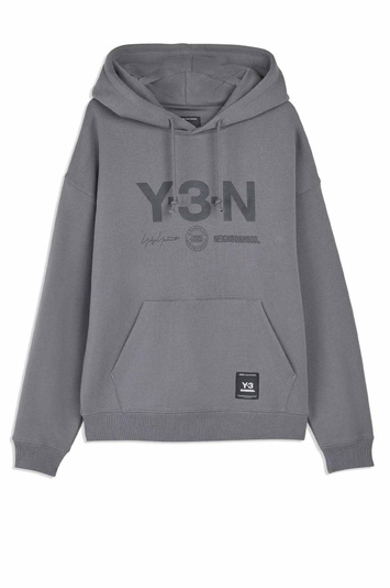 Y-3-N Graphic Hoodie Grey