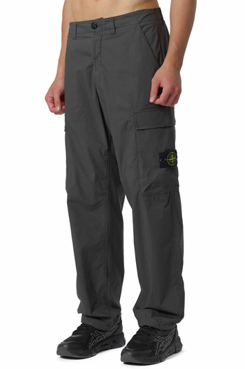 STONE ISLAND 3100043 Stretch Cotton Tela 'Paracadute' Trousers Charcoal . Men . 33