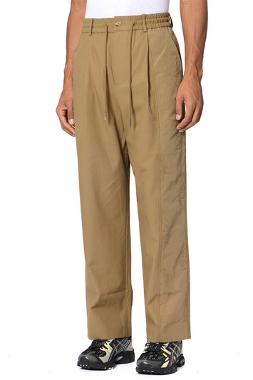 FENG CHEN WANG Phoenix Embroidery Trousers Khaki . Men . M