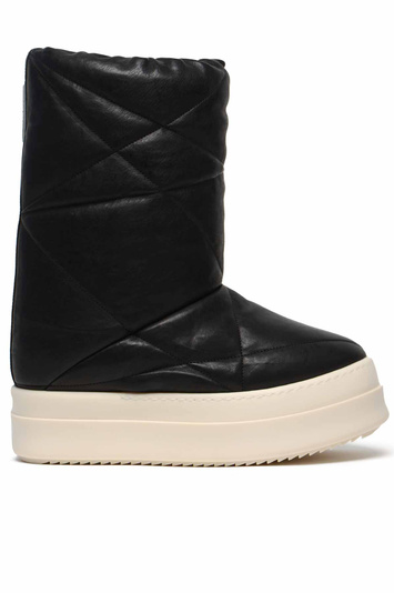 RICK OWENS Concordians Mega Bumper Lunar Boots Black/Milk