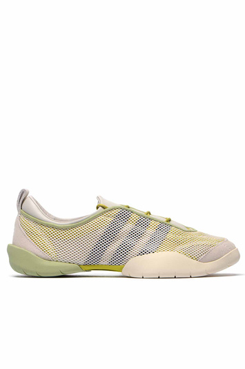 Y-3 Regu Turnschuhe Creme Weiß/Limette