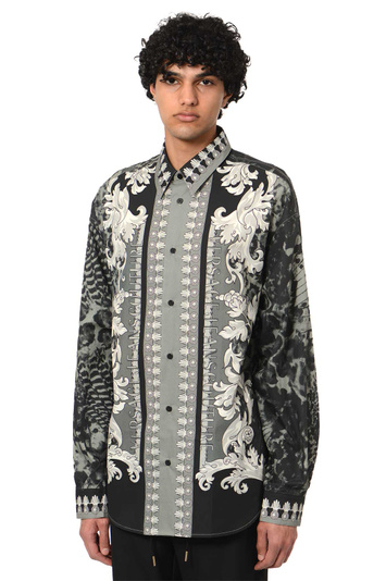 VERSACE JEANS COUTURE Animalier Shirt Black