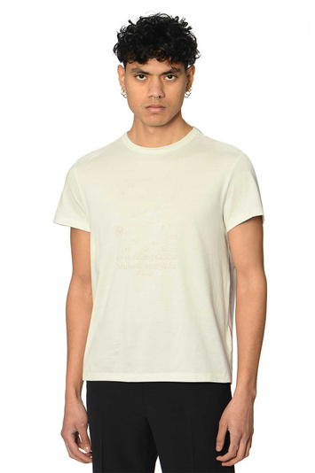 MAISON MARGIELA Number Logo T-shirt Chalk White . Men . S