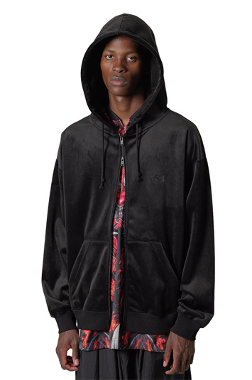 Y-3 Velvet Zip Hoodie Black . Men . M