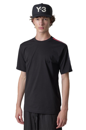 Y-3 Gradient Stripes Short Sleeve T-shirt Black . Men . L