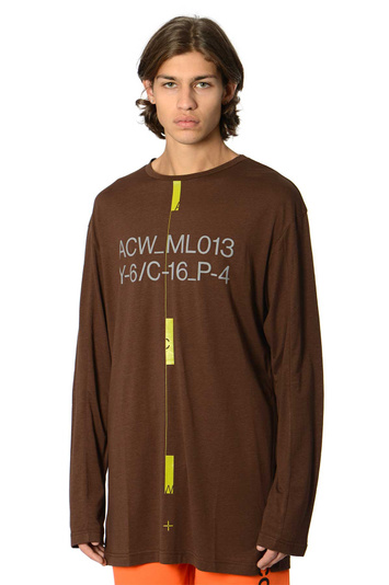 A-COLD-WALL* System Lounge LS T-shirt Brown . Men . S