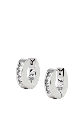 HATTON LABS Baguette Hoop Earrings