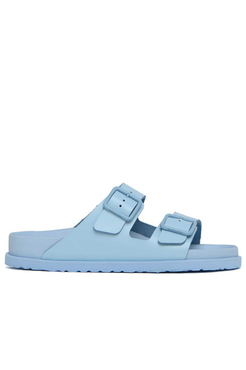 BIRKENSTOCK 1774 Arizona Premium Slides Powder Blue (Narrow Fit) . Men . 39