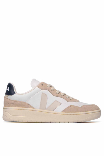 VEJA V-90 Cuir Blanc Pierre Sneakers Nautico