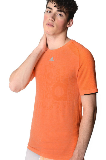 ADIDAS X KOLOR Primeknit Orange T-Shirt . Men . XL