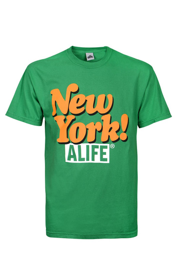 ALIFE Green New York Tee . Men . M