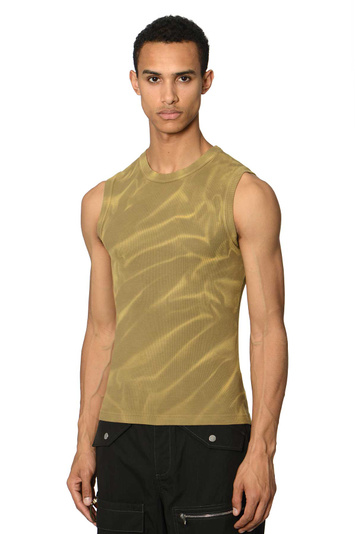 DION LEE Crinkle Sunfade Tank Top . Men . XL