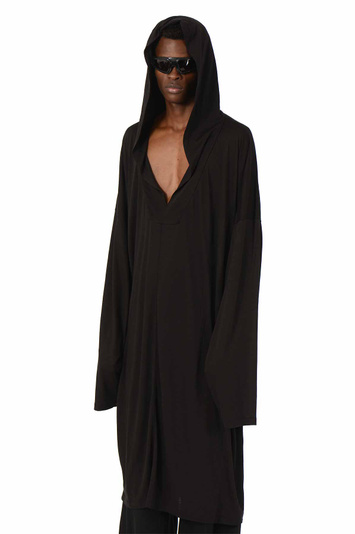 RICK OWENS Concordians Runway LS Kaftan Knee