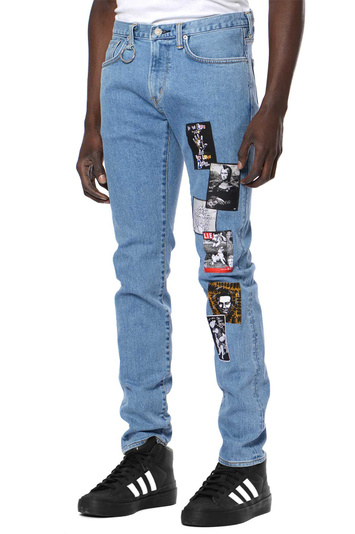 KIDILL X EDWIN Slim Patch Blue Jeans