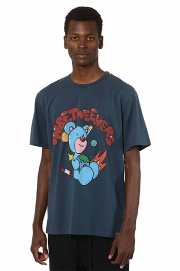 INBETWEENERS Space Bear Club Cream T-shirt Navy