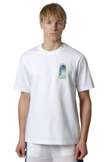 CASABLANCA Arches T-shirt White/Lime