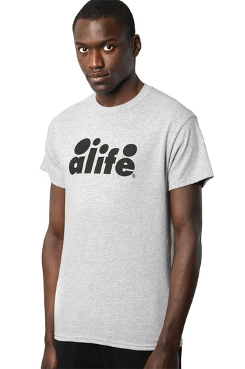 ALIFE Bubble Logo Grey Tee . Men . S