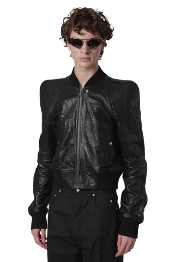 RICK OWENS 坦普尔飞行皮质飞行员夹克（黑色