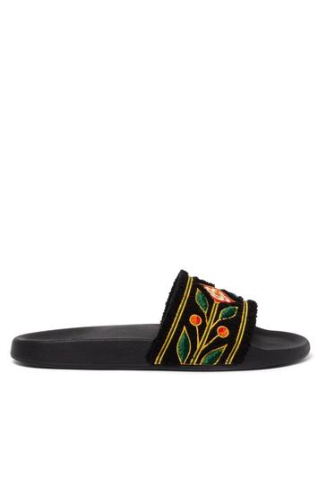 CASABLANCA Laurel Terry Slides Preto 