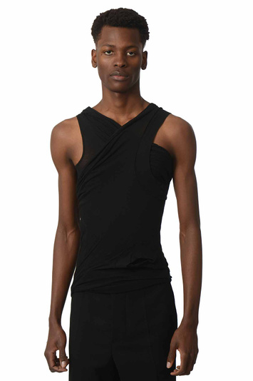 RICK OWENS Hollywood Laufsteg Banane T Schwarz