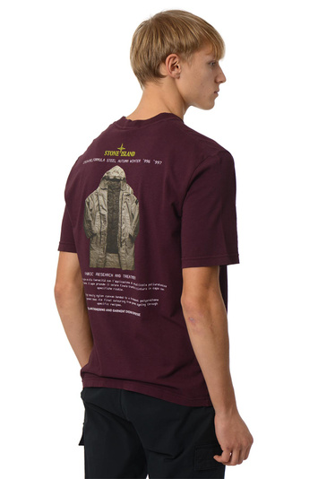 STONE ISLAND 2100037 T-shirt 'ARCHIVIO' violet amarante