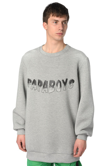 NICOLA INDELICATO Oversized Papa Boys Sweatshirt . Men . XS