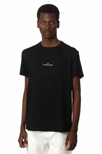 MAISON MARGIELA Distorted Logo T-shirt Black . Men . 48