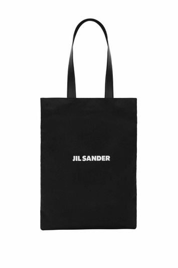 JIL SANDER Flat Tote Bag Black