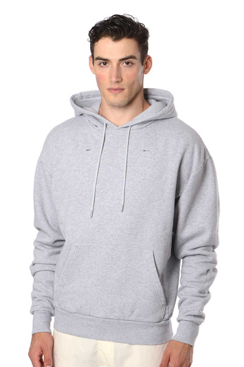 HELIOT EMIL Grey Logo Hoodie