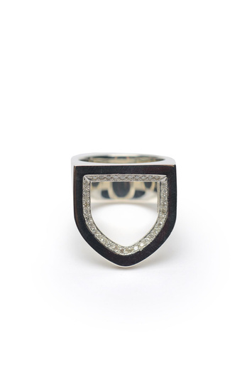 AMBUSH SSS Diamond Shield Ring . Men . S