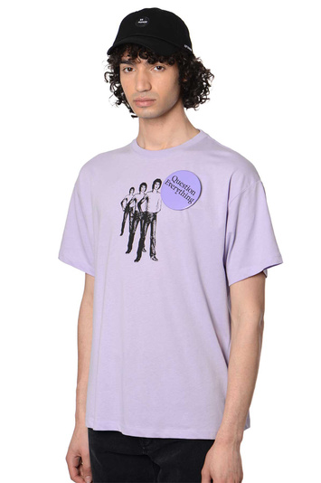 RAF SIMONS Question Everything Lilac T-shirt . Men . XS