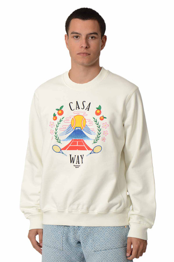 CASABLANCA Casa Way Mountain Sweatshirt White