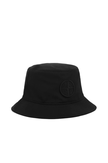 STONE ISLAND 9100012 NYLON METAL ECONYL® Bucket Hat Noir