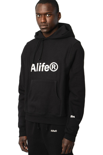 ALIFE Black Logo Hoodie . Men . L
