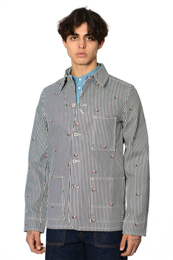KENZO Rinse Striped Denim Jacket . Men . S